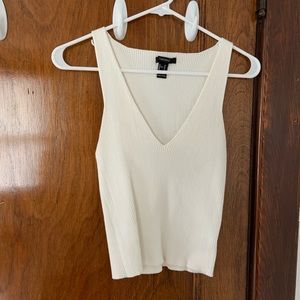 White Knit Forever 21 Tank